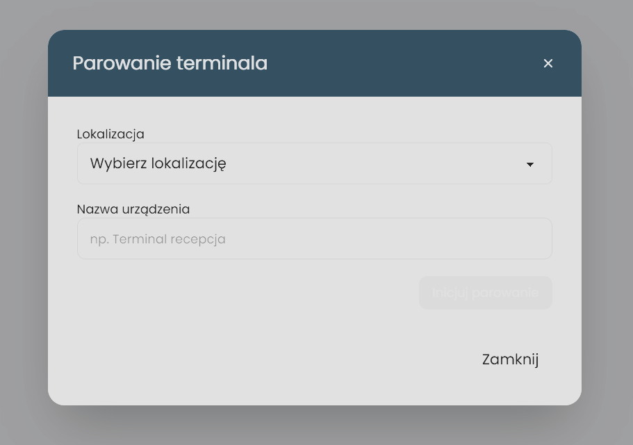 Terminal rejestracji czasu pracy
