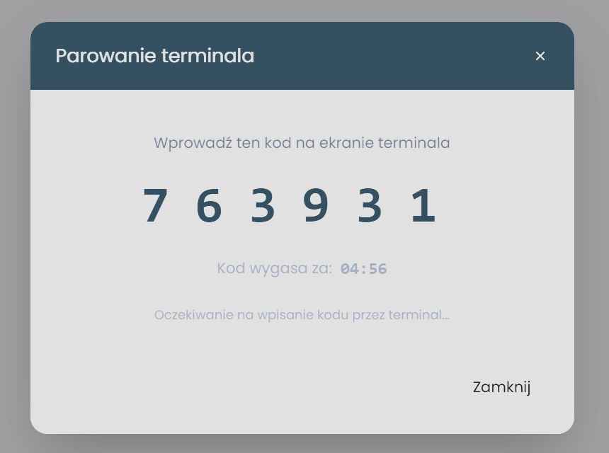 Terminal rejestracji czasu pracy