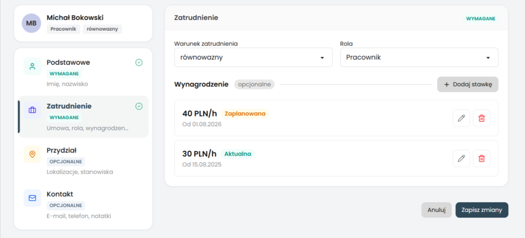 dodatek za pracę nocną